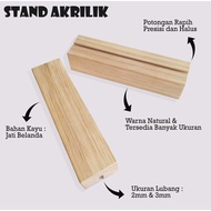 Acrylic Wooden Stand Acrylic Stand Dutch Teak Wood Stand Dutch Teak Wood Stand Photo Size 5cm 10cm 1