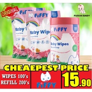 OFFER Fiffy Combo Pack Wet Tissue Wipes (1 Can + 2 Refill Pack)