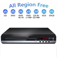 DVD Player VCD CD Disc Media Player Machine with HDMI AV Output Remote USB Mic Full HD 1080P Home DVD Player Box Multimedia