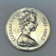 FIJI 20 CENTS COIN | 1982 | QUEEN ELIZABETH II