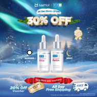 Morning C Night A Serum Set [HA Supreme Vita + Retin Serum Set Firming & Brightening - For Dry/ Dull