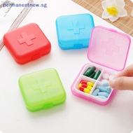 [pesg] Mini Pill Box Travel Pill Box Pill Storage Box Portable Daily Cross Pill Box Medicine Storage Box Plastic [sg]