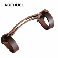 AGEKUSL Bike Carry Handle Tape Strap Belt Vintage Leather For Brompton Pbike 3 Sixty Folding Bicycle