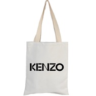 Ready Stock Fashion  Canvas Bag with Zip Tuition Bag Shopping Bag Cartoon Bags Men Women Shoulder 69