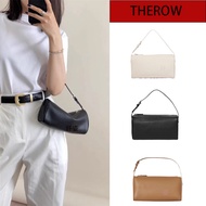 ️ Therow Pencil Case Bag 90s Genuine Leather Pencil Bag Niche Design High-End Cylinder Bag Underarm 