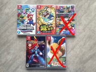 Switch 遊戲 連盒 Mario, 瓦利歐, 伊布, 洛克人