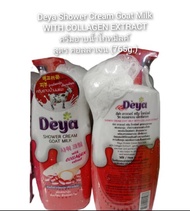 Deya Shower Cream Goat Milk WITH COLLAGEN EXTRACT ครีมอาบน้ำสูตรคอลลาเจน(765g.)