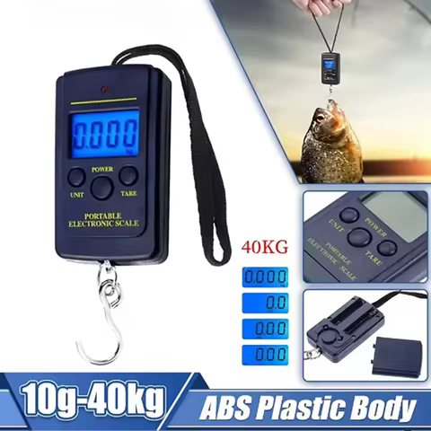 Kitchen Scales Mini Digital Scale for Fishing Luggage Travel Weight Hanging Scale Electronic Handy P