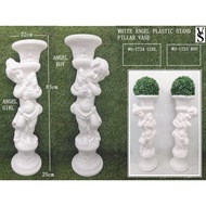 WHITE ANGEL PLASTIC STAND VASE PILLAR VASE WHITE PILLAR VASE FOR WEDDING VASE