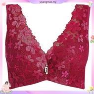 Women Wired Large Size Bra 34-46CD Deep-V Cotton Soft No Pad Lace Bra