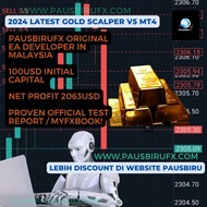 🔥 Latest Gold Scalper PausBiruFX 🔥 XAU V5 Scalping Trader Profit Expert Advisor EA MT4 Robot Forex R