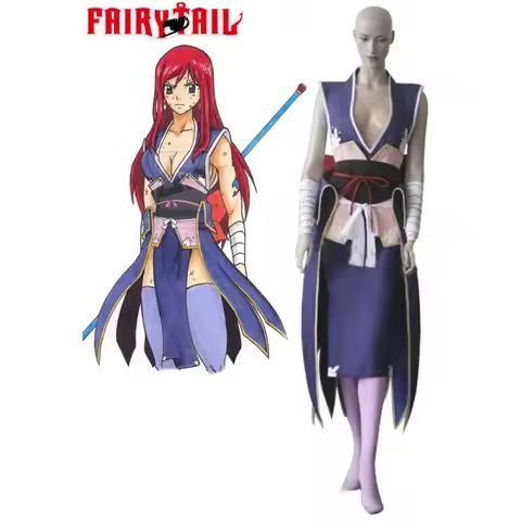 Fairy Tail Titania Erza Scarlet Forever Empress Armor Kimono Cosplay Costume