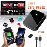FB8 Carplay Ai Box CarPlay&Android Auto Adapter with Netflix/YouTube/TF Card App Download