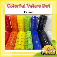 READY STOCK 100pair 15mm Colorful Dot Design Velcro Tape Velcro Dot Quietbook/Busybook/Lapbook/Activ