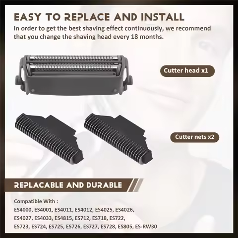 A67I Shaver Replacement Foil Screen +Blade Head for Panasonic ES4820 ES4823 ES4826 ES4853 ES4501ES40