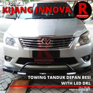 TOWING BAR TRD BESI PENGAMAN DEPAN + DRL INNOVA LAMA