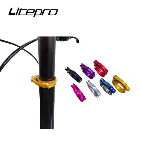 Litepro P30 For Birdy Titanium Shaft Head Tube Quick Release Clamp Aluminum Alloy 40MM Standpipe Cli