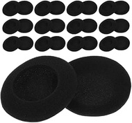 STOBOK Headphone Sponge Covers 30pcs Soft Round Ear Bud Cushion Covers Headset Pads Replacement for 