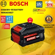 SYK Bosch Lithium-Ion Battery 5.5AH EXBA18V-55 Rechargeable Power Tools Battery 18V Bateri 1600A036Z