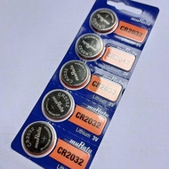 batre  MU-RTA CR 2032 - 3v  batre timbangan  harga perlembar isi 5 biji batre remot motor