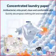 Eco Laundry Sheet Detergent Travel Laundry Detergent Sheet Paper 40 Sheets 80 Loads