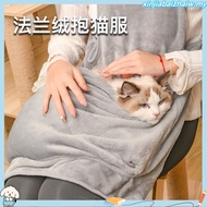 VA Cats Holding Aprons Velvets Carriers Bag Sleeping Bag Pocket for Holding Pet