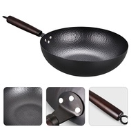 Fastest✢Iron Non Coating Pot Cast Iron Pan General Use For Gas And Induction Cooker Chinese Wok Cook