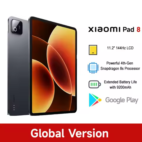 Global Version Xiaomi Pad 8 11.2" Snapdragon® 8s Gen 4 Mobile Platform Tablet 3.2K 144Hz Display 920
