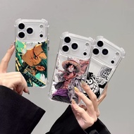 Cartoon One-Piece Luffy Zoro Phone Case For Samsung Galaxy S25 Edge S24 S23 S22 S21 Plus Ultra S23 S