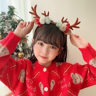 Christmas headband Dress up antler hair accessories Gift hairpins Hairball headband