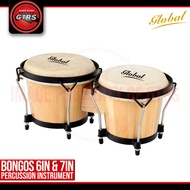 Global Bongos (Natural) Percussion Instrument