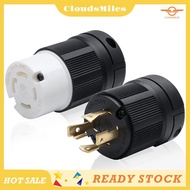 [CloudsMiles] NEMA L14-30P/NEMA L14-30C SET 125/250V 3 Pole 4 Wire Grounding Electrical Replacement 