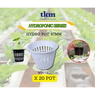 [Fertigasi Hidroponik Sayur Daun Hydroponics] 20 NOS X 47mm Mesh Hydro Pot Aquaponics Cup Net Pot Ca