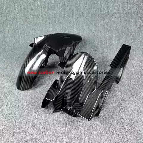 Carbon Fiber Front & Rear Fender Mudguard Hugger For Kawasaki Z400 Ninja 400 Ninja400 Ninja500