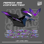 Transparent Striping Aerox New Cyber City Special Color Fire