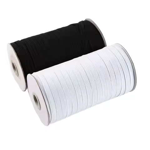 3/4/5/6/8/10mm White/Black Flat Elastic Band Elastic Band Wedding Dress Sewing Elastic Band DIY Elas