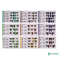 YosunJon] 120 Piano Chord Chart Colorful Electric Piano Reference Chord Flash Cards, Piano Music Beg