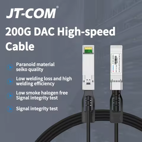 200G QSFP56 PAM4 DAC Cable 0.5/1/2/3m Passive Copper Twinax Direct Attach for Arista Cisco NVIDIA Me