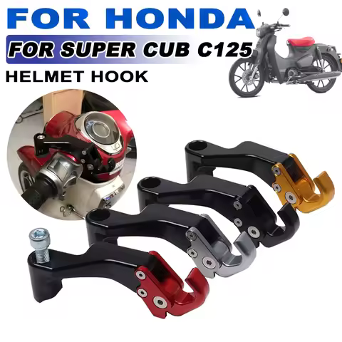For Honda Super Cub C 125 Supercub C125 Motorcycle Accessories Helmet Hook Foldable Luggage Bag Hook
