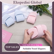 100g Foldable Travel Slippers Premium Quality Hotel Folding  Unisex Travel Sandals Slipper travel slipper foldable
