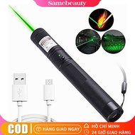 Công suất cao USB Laser 303 Green Laser Pointer - 532nm Focus Điều chỉnh Red/Green/Purple Dot 5mw Kế