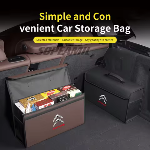 Car Trunk Organizing And Storage Box For Citroen C1 C2 C3 C4 C4L C5 C6 C7 C8 Berlingo Nemo Picasso V