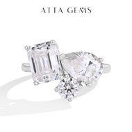 Total 5.5CT Lab-Creatred Moissantie Ring for Women Engagement Ring Fine Jewelry Classic Elegant Ever