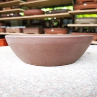 [17 x 4.5 cm] YiXing ZiSha Purple Clay Pot for Bonsai Low Pasu Bonsai