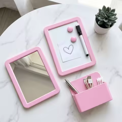 Durable Mini Whiteboard Set Magnetic Portable Writing Whiteboard Space-Saving Desktop Whiteboard Wor