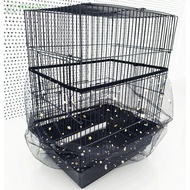MAYWI Mesh Bird Cage Cover Parrot Airy Mesh Shining Bird Cage Accessories Five-pointed star Catcher Guard