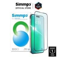 Simmpo ฟิล์มกระจกสำหรับ iPhone 17 / Air / 17 Pro / 17 Pro Max / 16 Pro / 16 Pro Max รุ่น Anti-Blue L