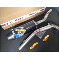 HITAM Black FMF EXHAUST BLACK HONDA CRF150L XR150L CRF XR 150L STAINLESS CRF XR 150 L EXHAUST MUFFLE