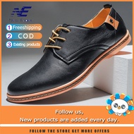 2023 New Eager Plus Size 38-48 Men's Breathable Formal Shoes Casual Business Leather Shoes Flats Shoes Driving Shoes Derby Oxford Shoes
