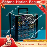 Transparent Texas Poker Chip Box Acrylic Poker Chip Carrier W/ Tray (600Pcs/1000Pcs）Just The Box